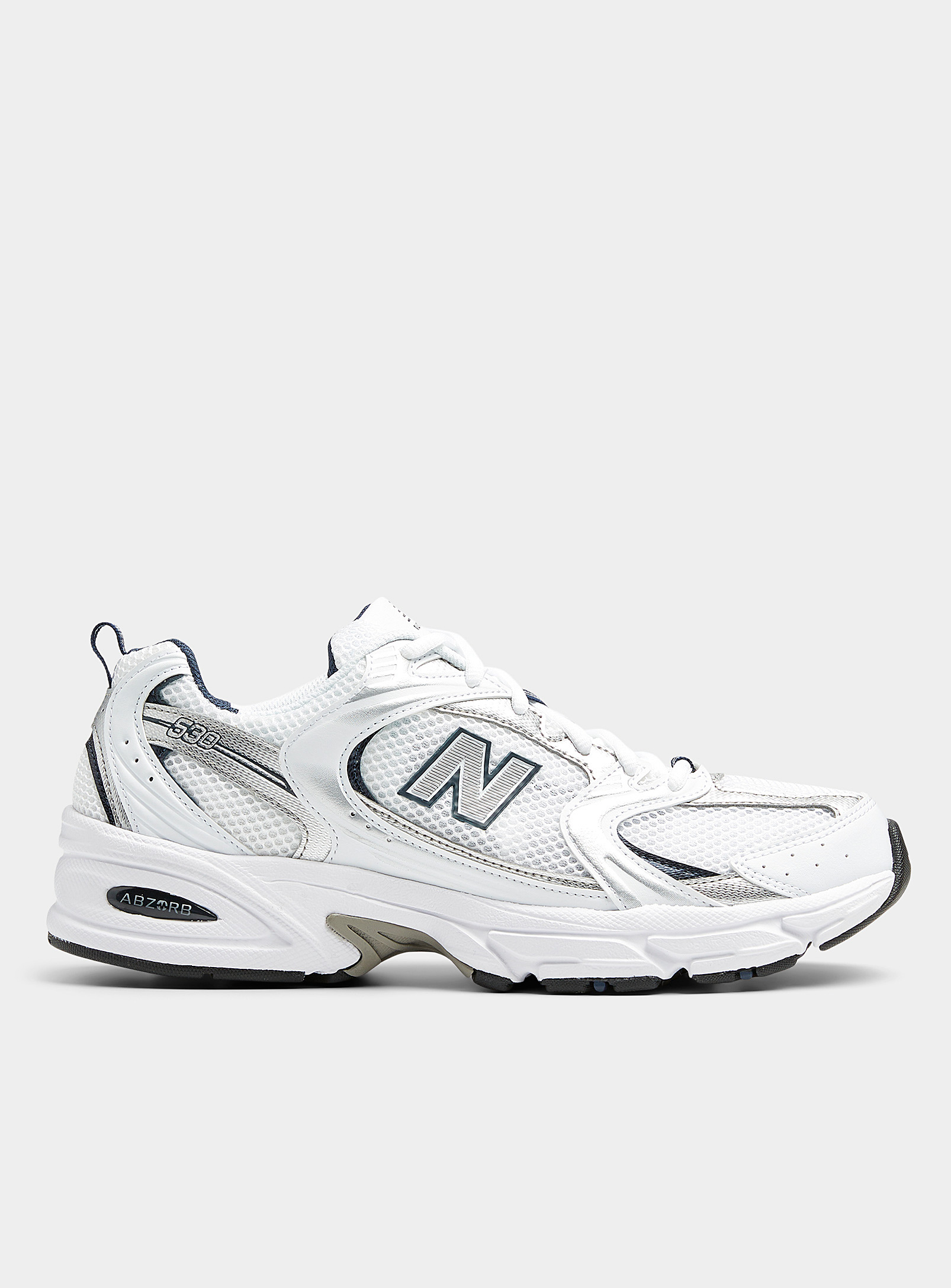 New Balance - Chaussures Le Sneaker 530 blanc et indigo Homme