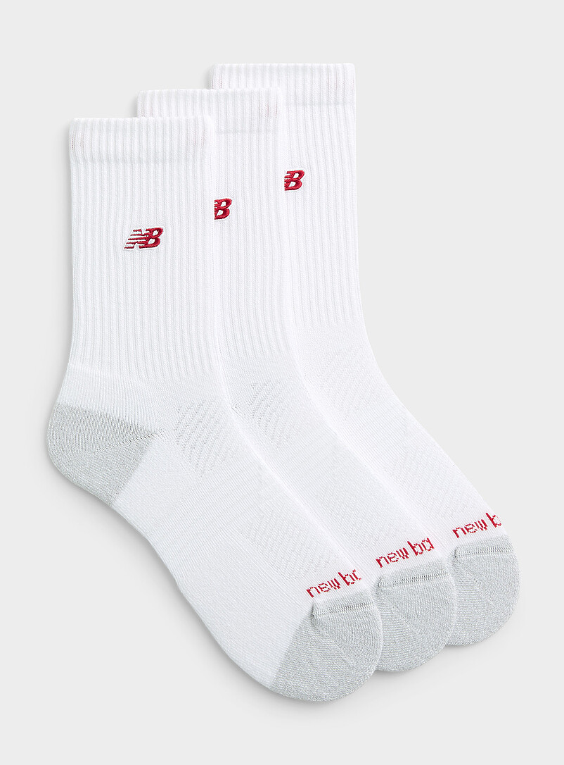 Embroidered-logo padded ribbed socks 3-pack product image (primary)