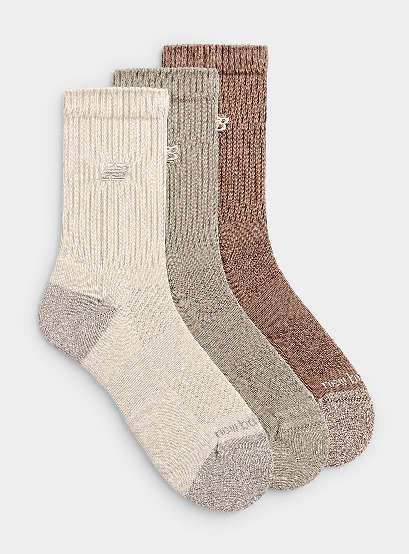 Embroidered-Logo Padded Ribbed Socks 3-Pack