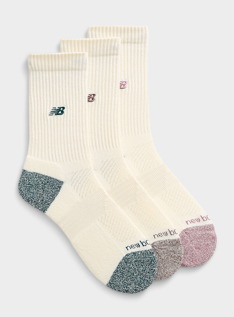Embroidered-Logo Padded Ribbed Socks 3-Pack