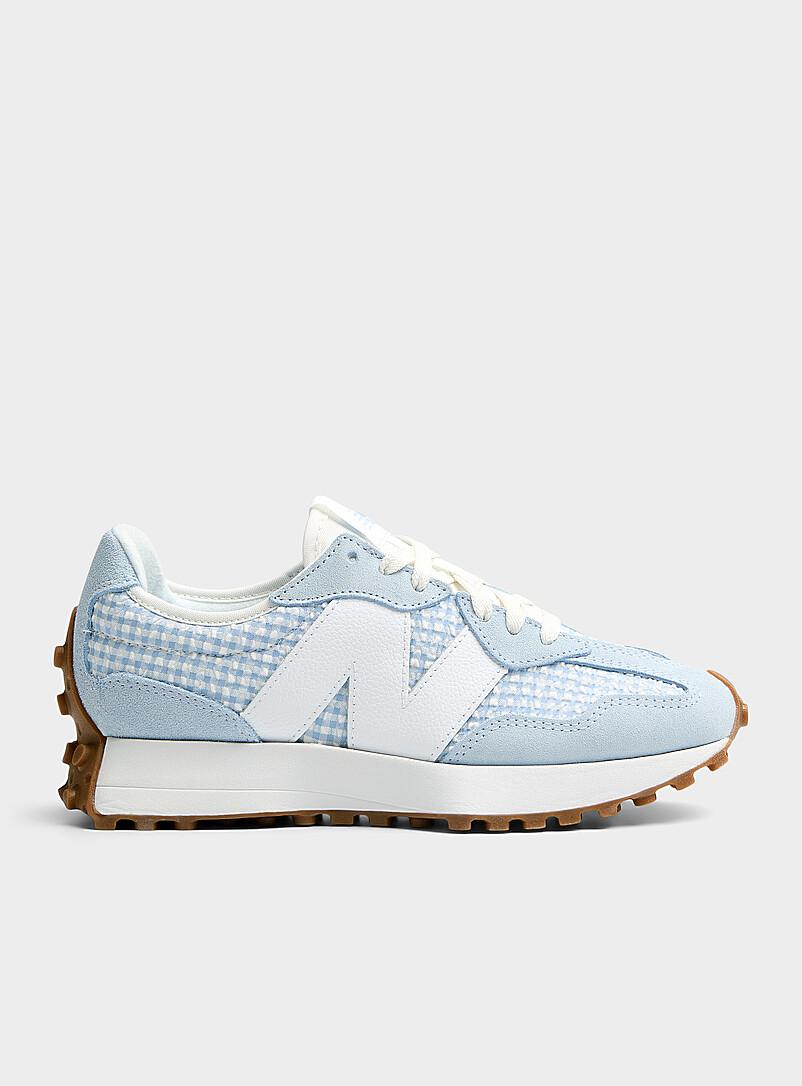 Blue Gingham 327 Sneakers Women