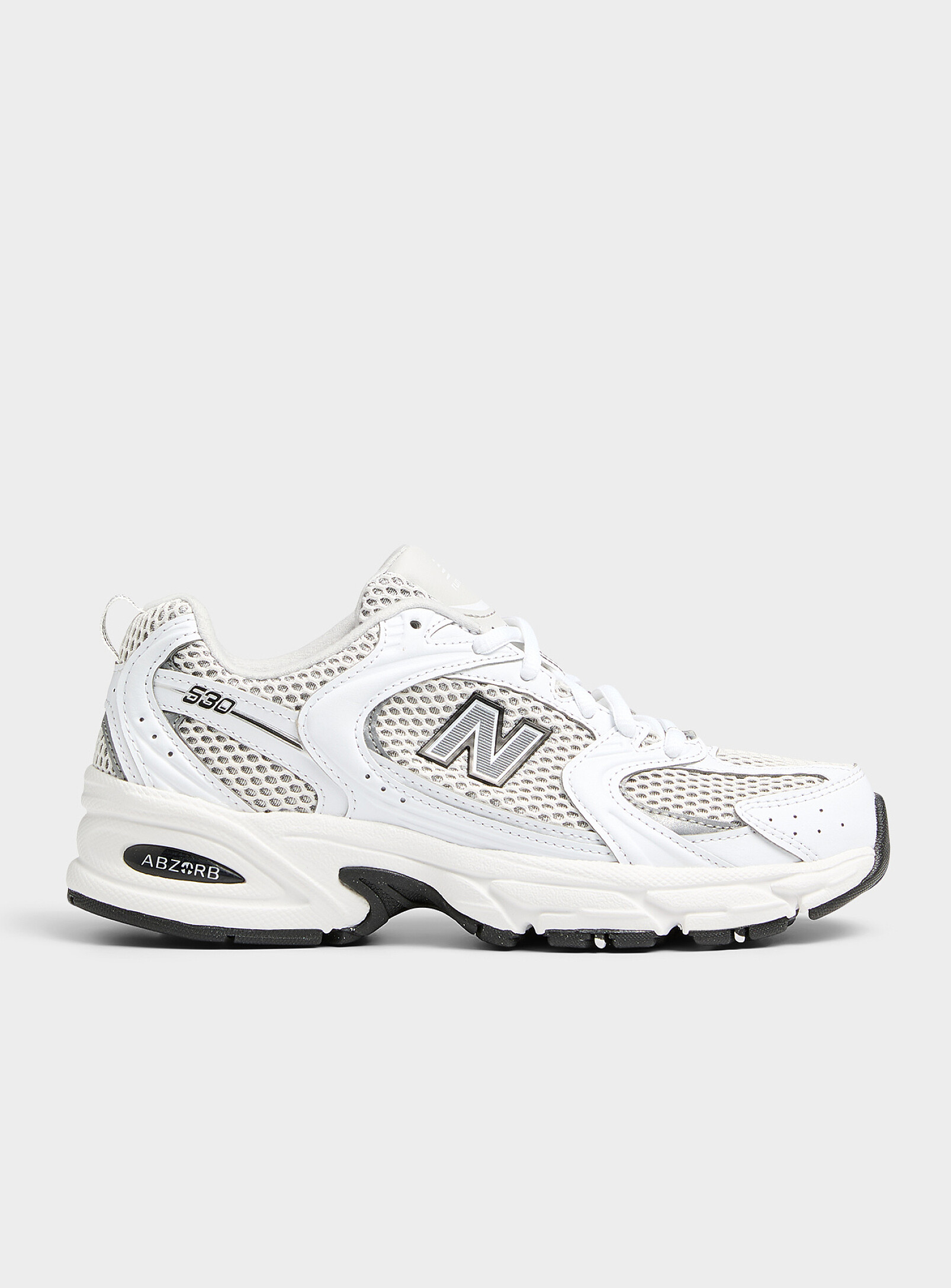 New Balance - Black and white 530 sneakers Women (Women, White, 9.5)