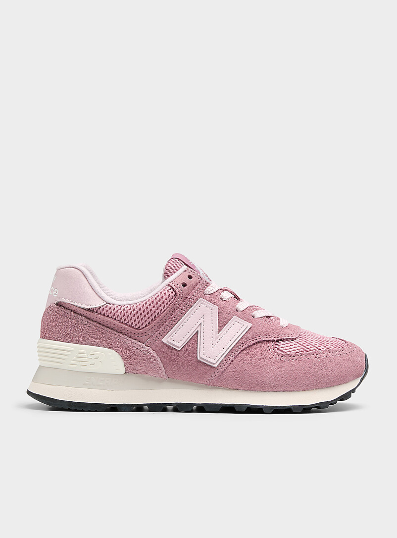 Pink Suede 574 Sneakers Women