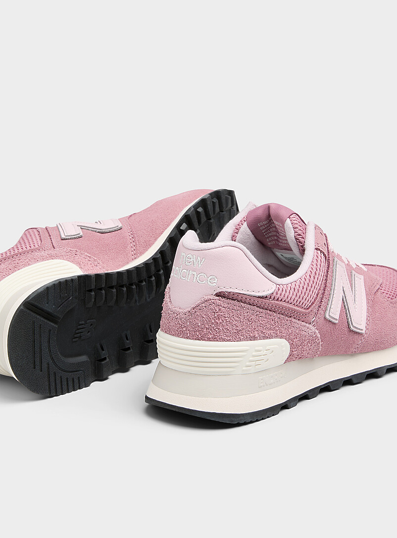 Pink suede 574 sneakers Women product image 2