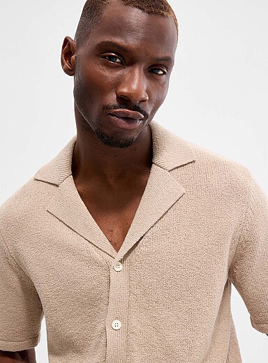 Le cardigan col ouvert tricot irr&eacute;gulier