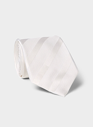 Tone-on-tone textured-stripe tie