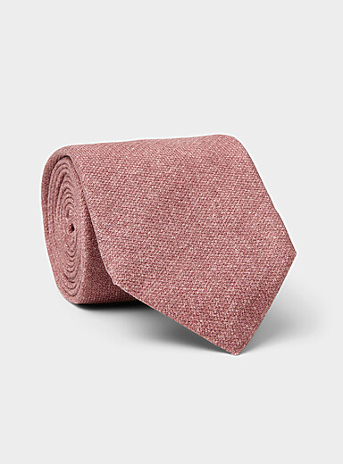 La cravate faux uni tissu doux