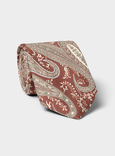 Faded paisley tie