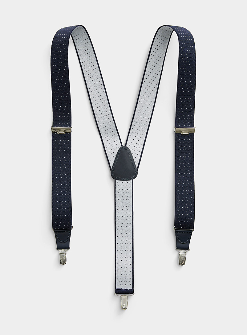 Micro-dotted suspenders product image (primary)