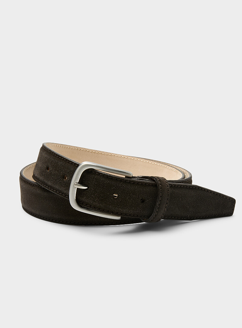 Espresso suede belt product image (primary)
