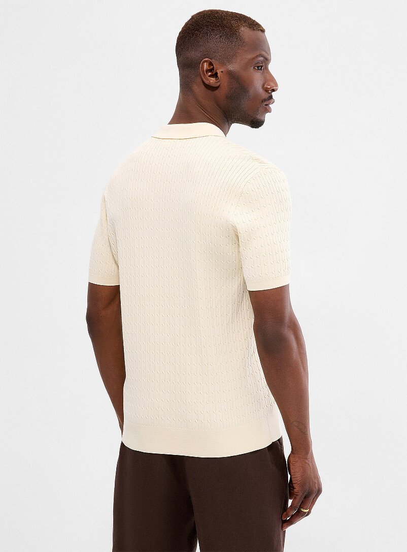 Touch of silk twisted-cable polo product image 3