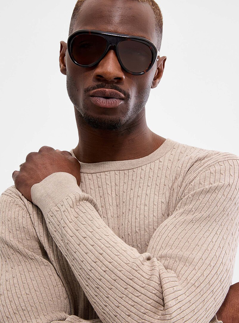 Twisted-cable silk-blend sweater product image 2