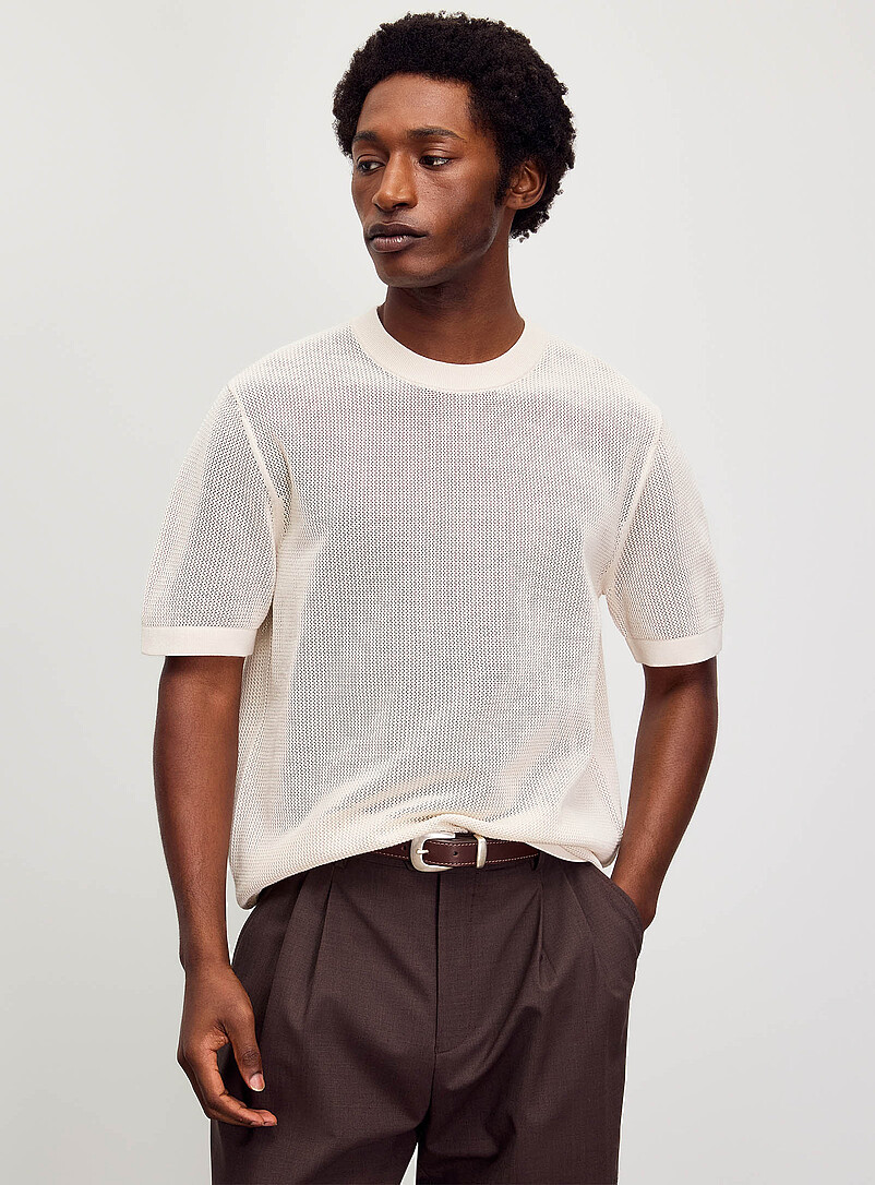 Mesh Knit Sweater