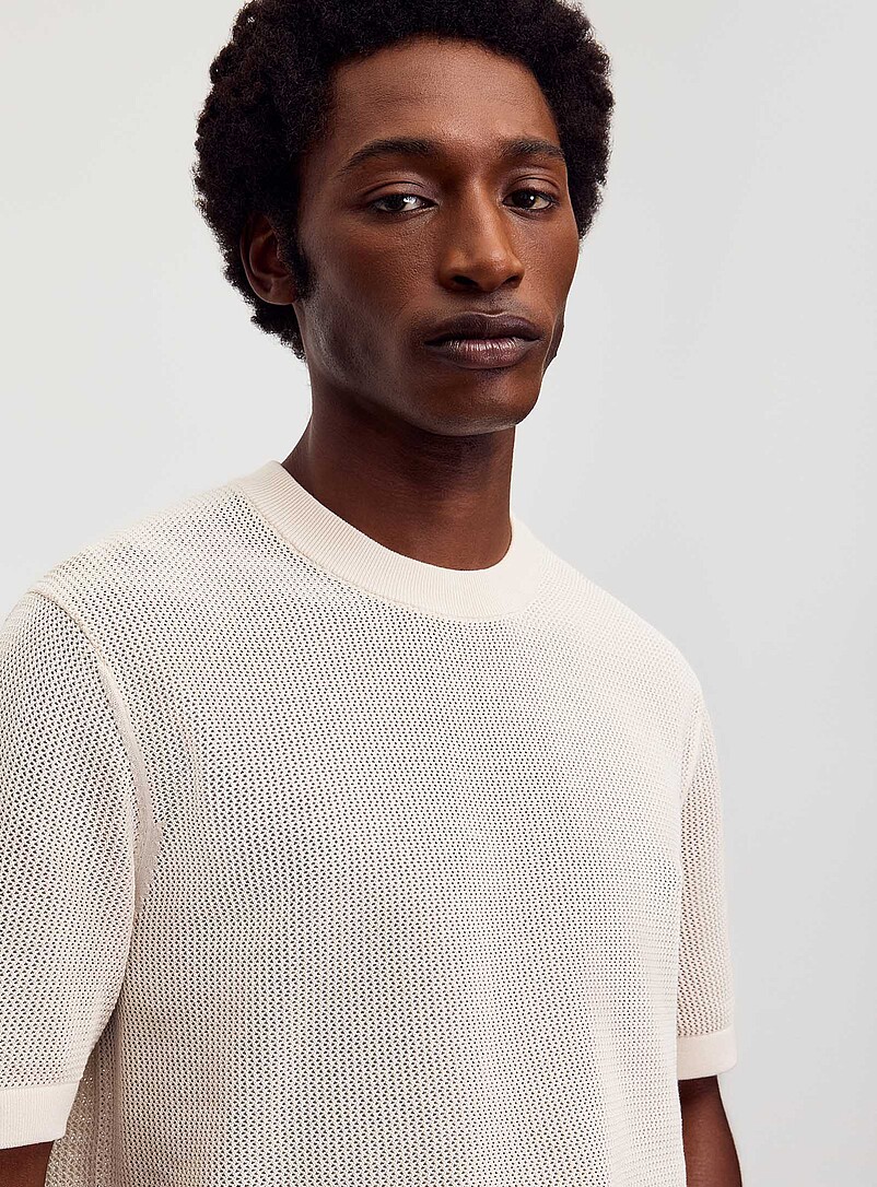 Mesh knit sweater product image 2