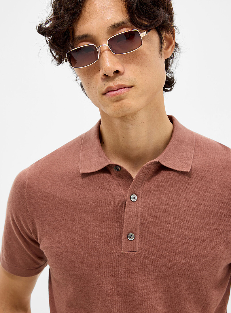 Minimalist cotton-linen polo product image 2