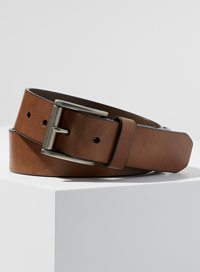 Fossil Brown Dacey belt for men