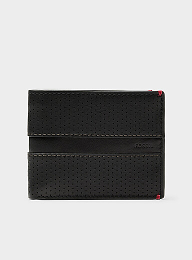 Le portefeuille cuir perfor&eacute;