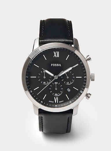 Neutra black chronograph watch