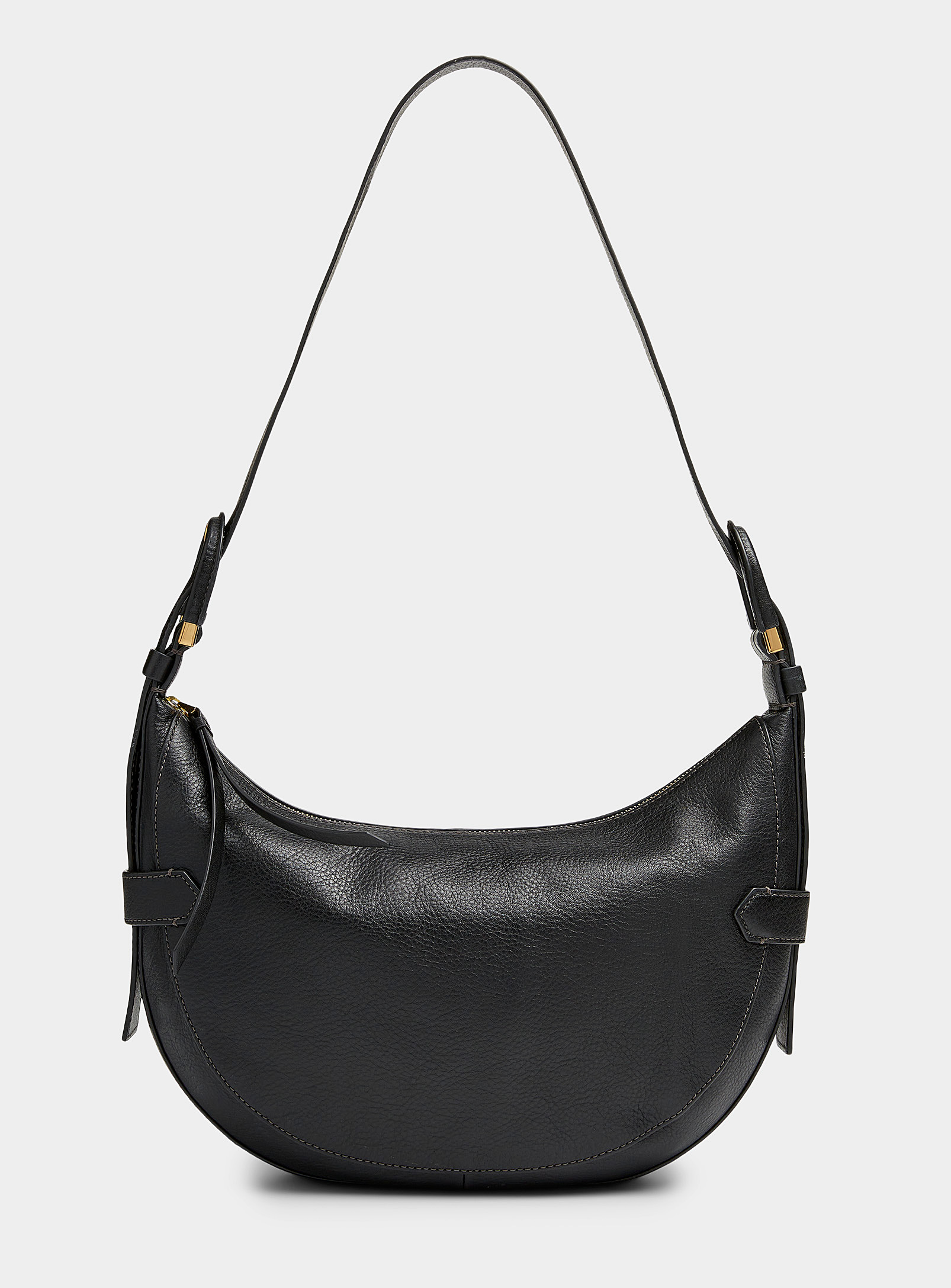 Harwell Crescent Bag, Black/Leopard Haircalf :o Harwell Crescent Bag, Black/Leopard Haircalf :o