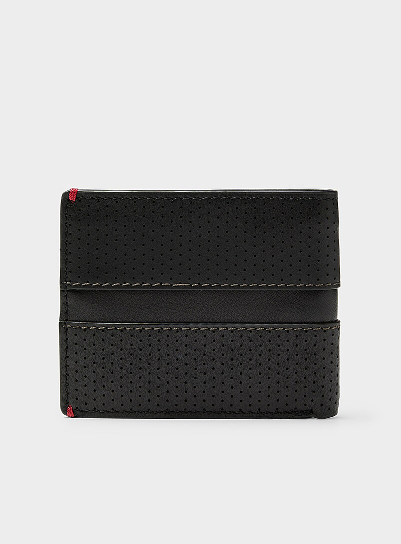 Perforated leather wallet product image 2