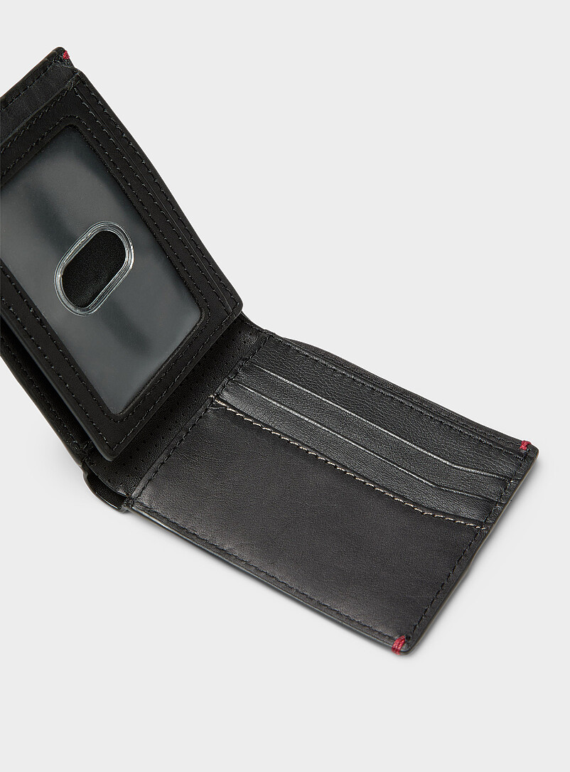 Perforated leather wallet product image 3