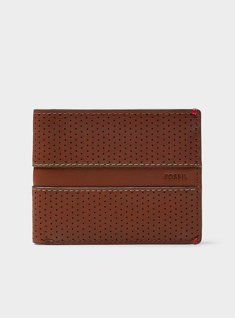 Perforated Leather Wallet