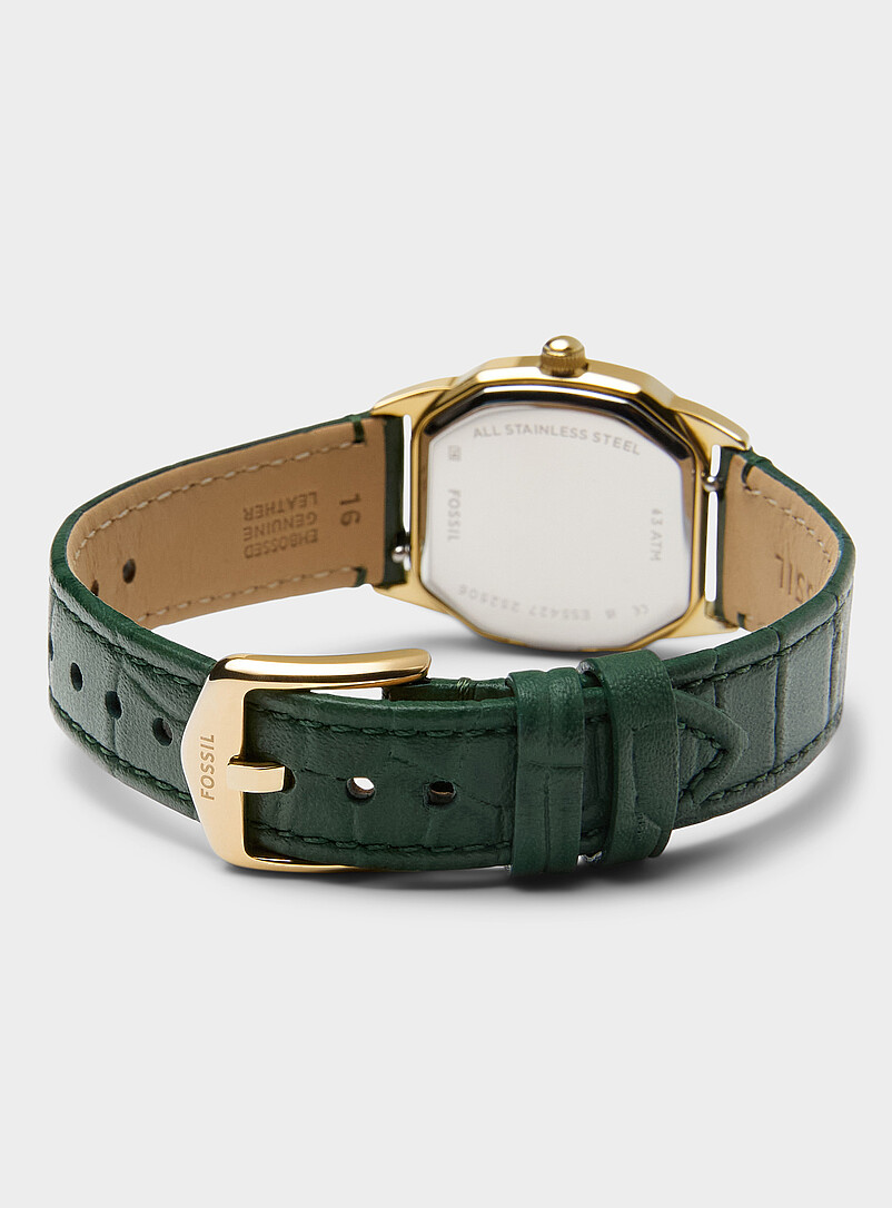 Harlow green croc leather watch product image 2