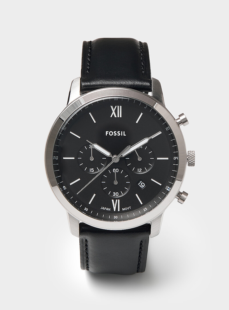Neutra black chronograph watch product image (primary)