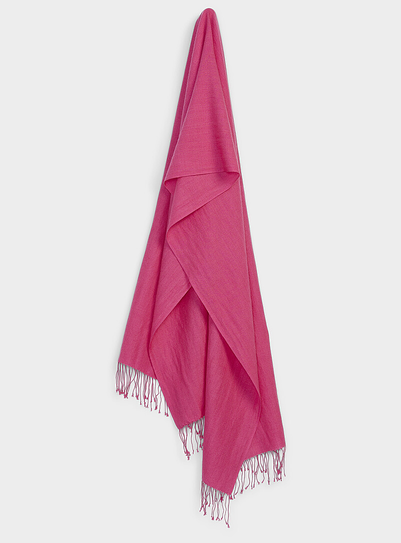 Pashmina rose pâle - Étole cachemire et soie Écharpe rose Pashmina rose pâle - Étole cachemire et soie Écharpe rose