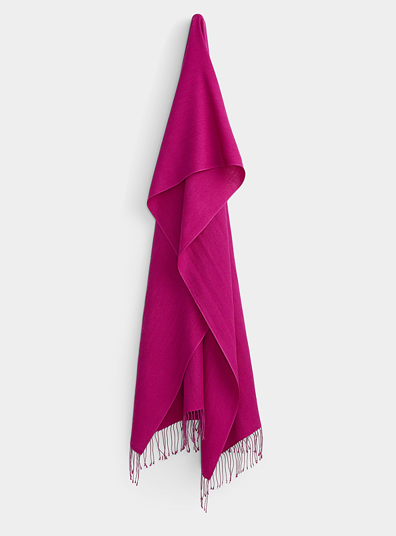 Simons Medium Pink Lightweight cashmere pashmina scarf for women