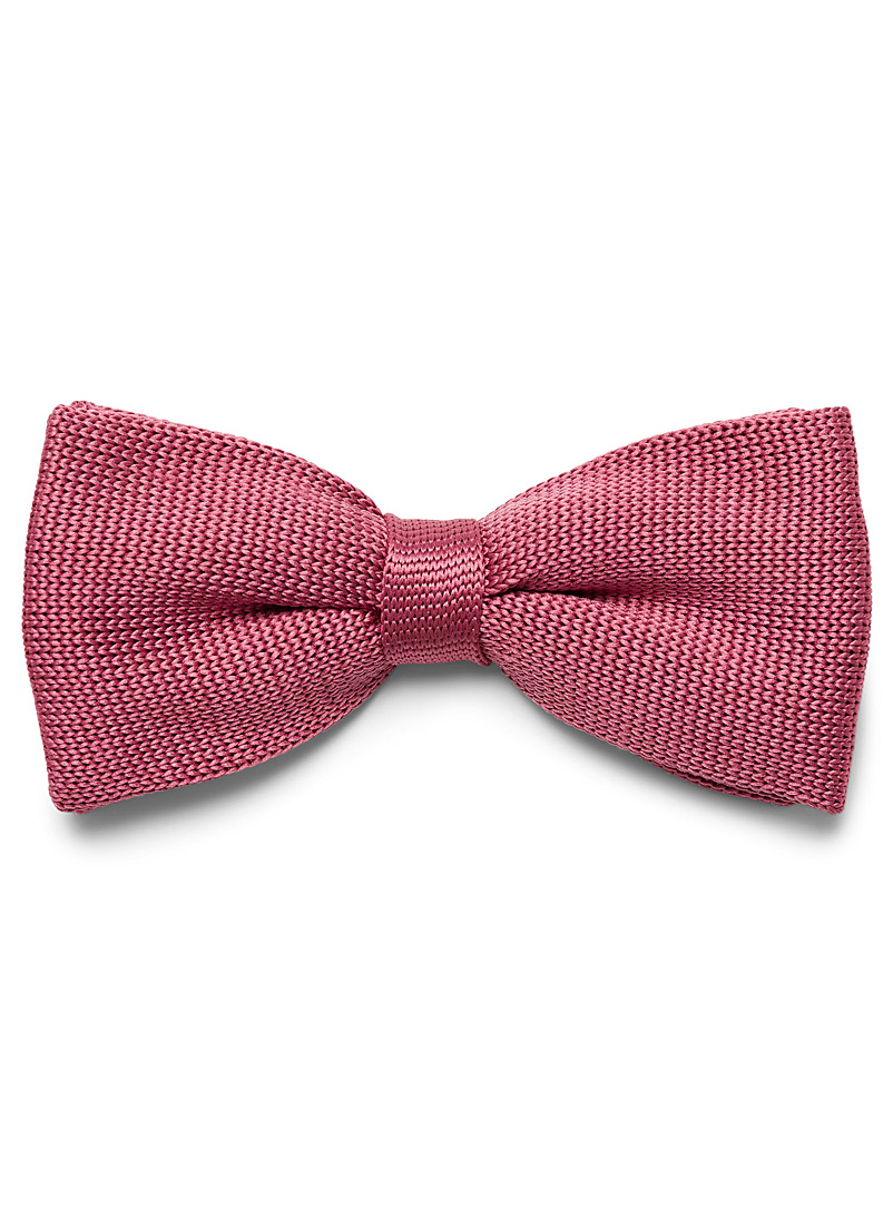 Le 31 Dusky Pink Satiny knit bow tie for men
