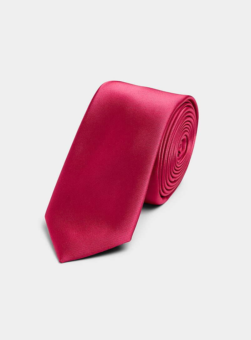 Le 31 Pink Coloured satiny tie for men