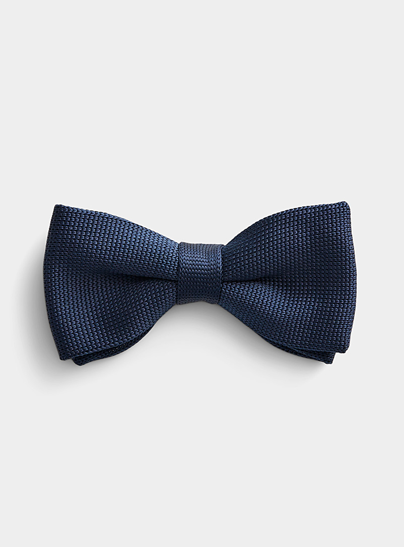 Satiny Knit Bow Tie