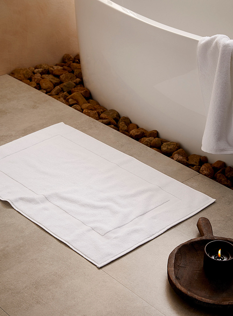 Simons Maison White Turkish cotton bath mat 50 x 80 cm