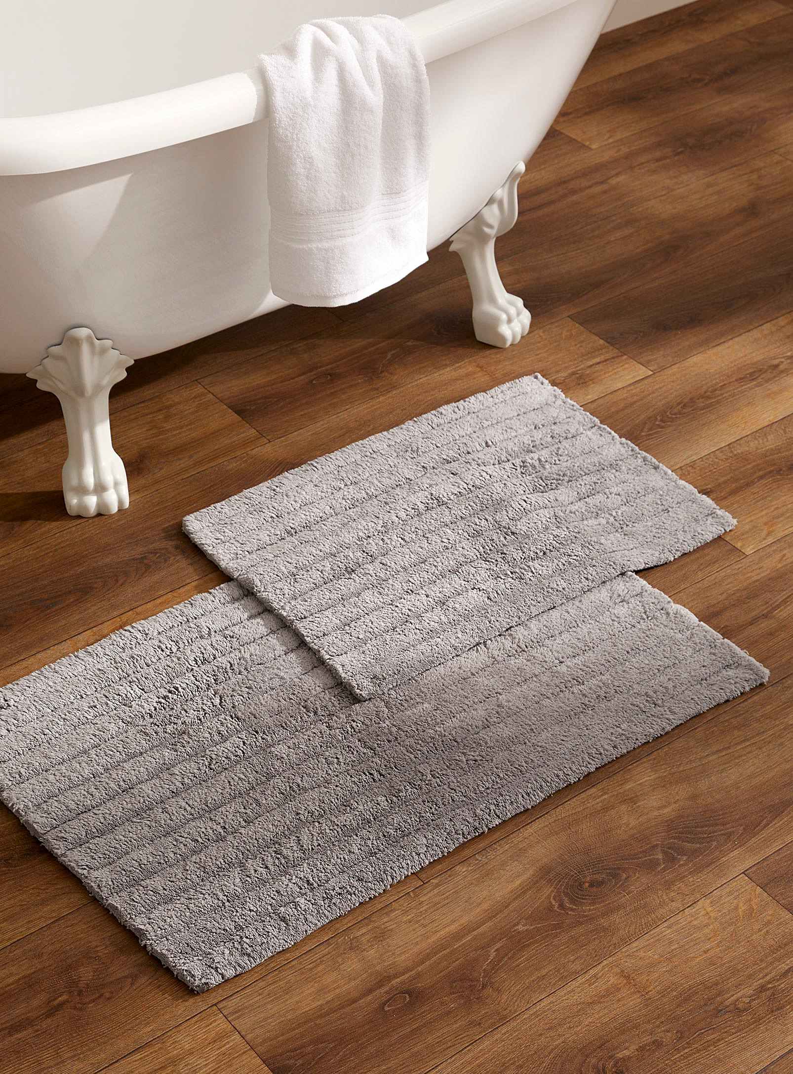 Simons Maison Horizontal Strips Bath Mat See Available Sizes In Brown