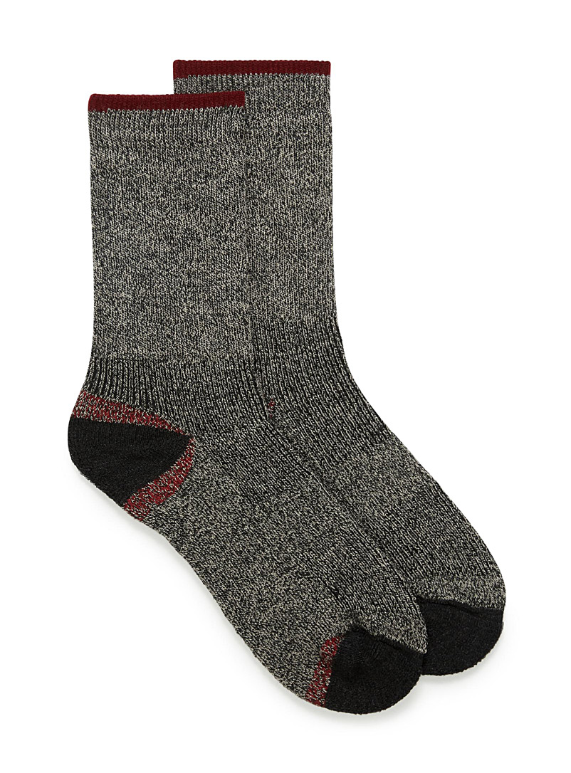 Le 31 Dark Grey Merino wool hiking sock for men