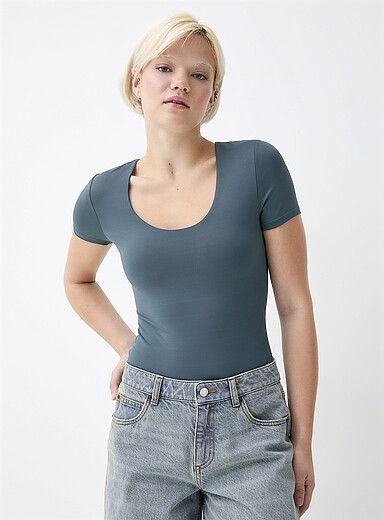 Second Skin White Body Suit Think Strap main image 1