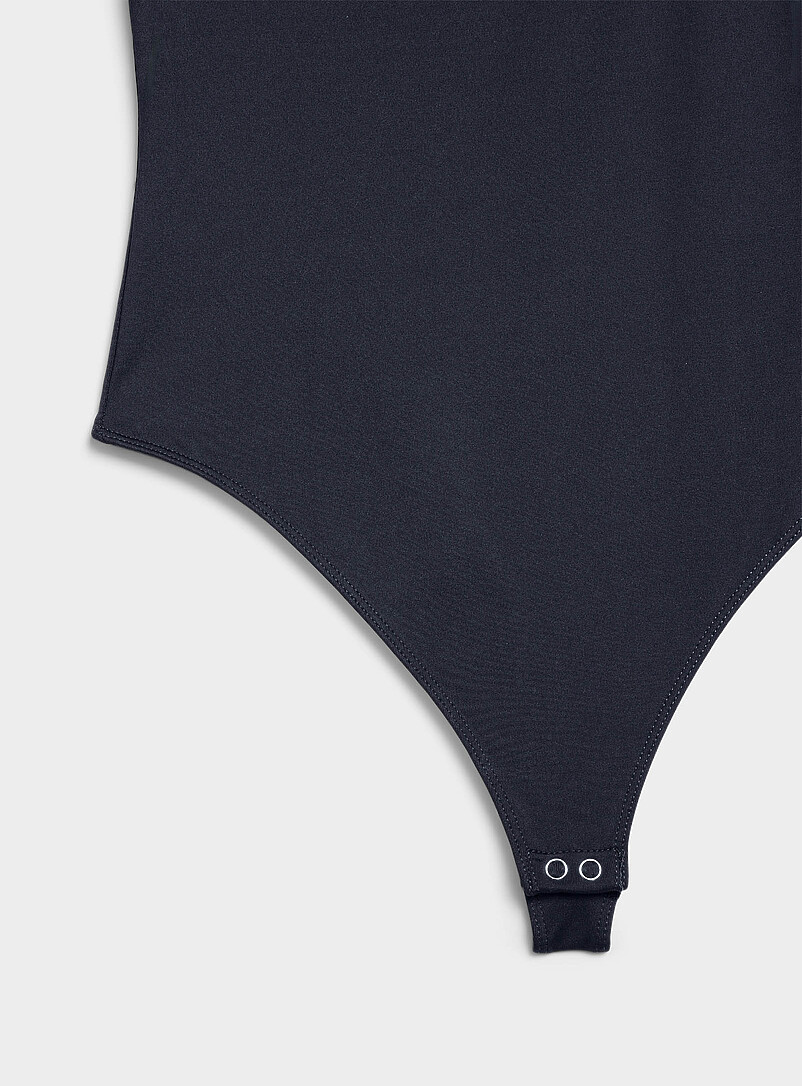 Twik Pink Second skin square neckline bodysuit for women