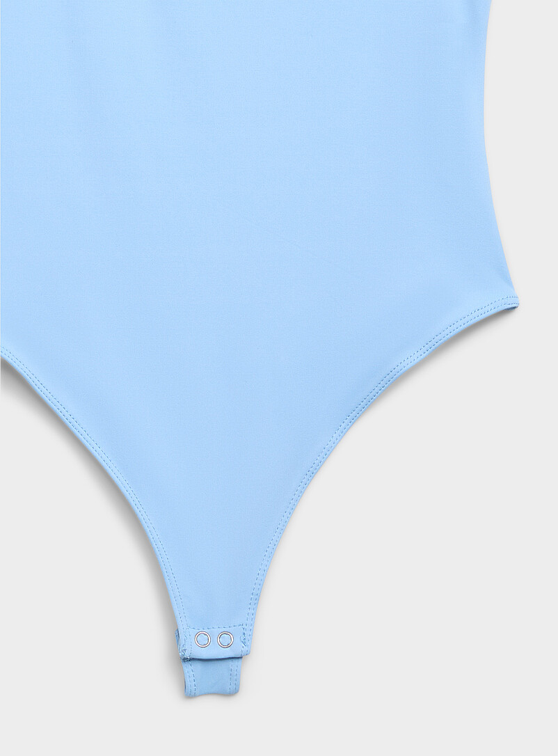 Twik Pink Second skin square neckline bodysuit for women