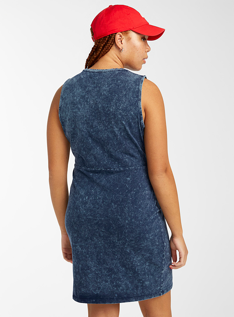 Twik Blue Faded denim dress for women