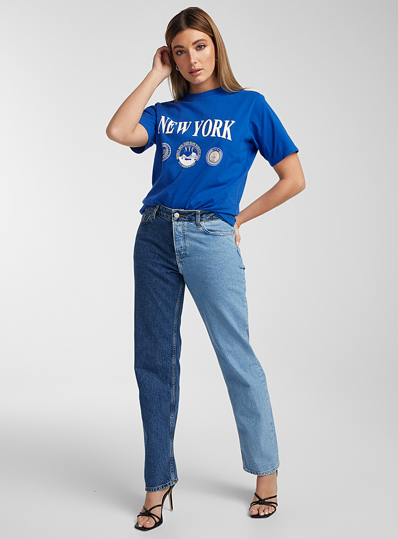 JJXX: Le t-shirt New York Bleu pour femme