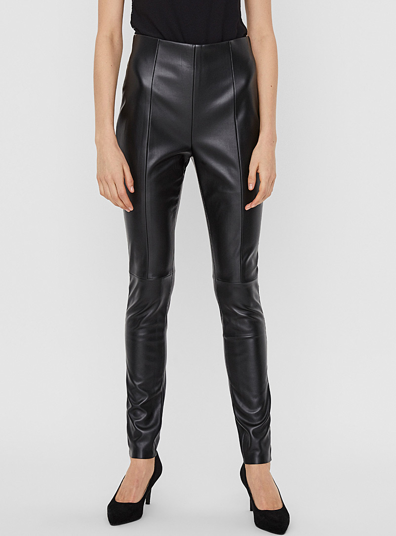 faux leather jeggings