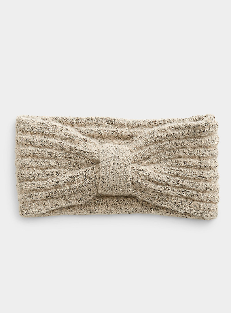 Vero Moda Honey Bouclé knit knotted headband for women