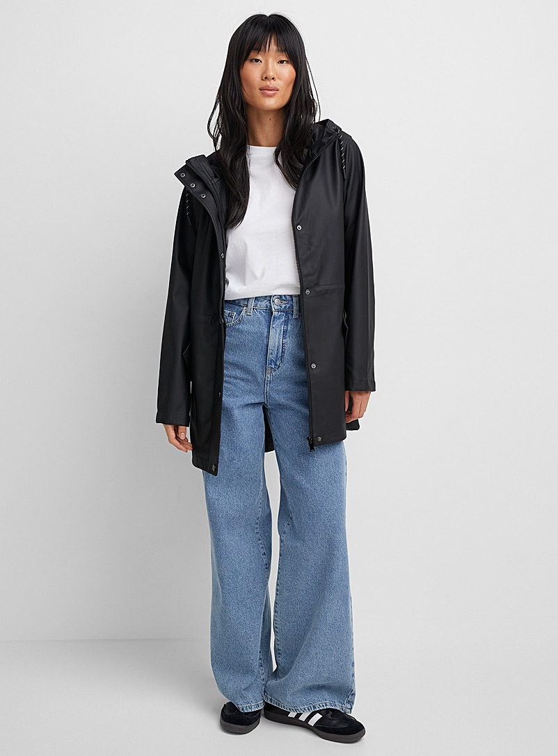 Veste De Pluie Femme Imperméable Et Coupe-vent - Léger Et Pliable - Poches Zippées - Multi-coloris