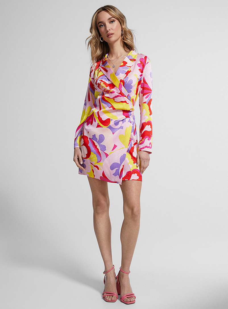 Vero Moda Assorted Expressive abstraction glossy dress for women