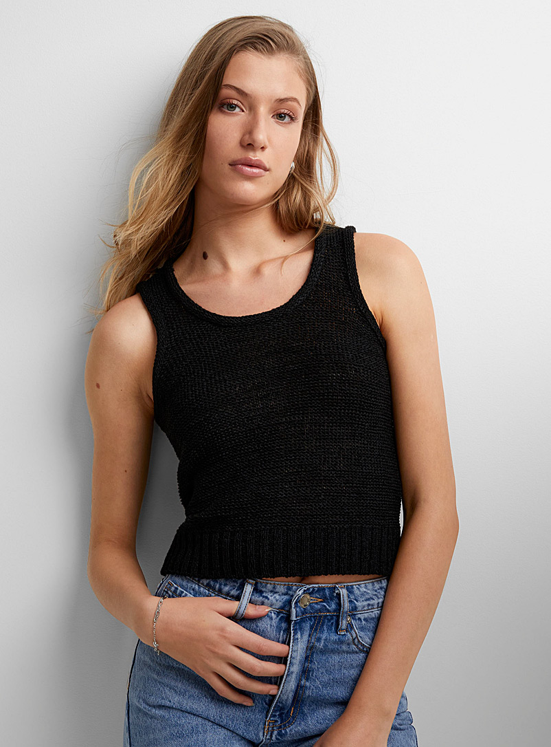 Knitted Cami Sweater Tank Top