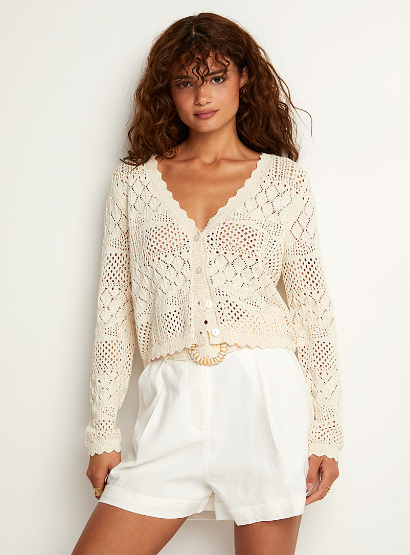 Essentials Cardigan Femme à Col V - Pull Léger En Coton Pour Tenue Décontractée