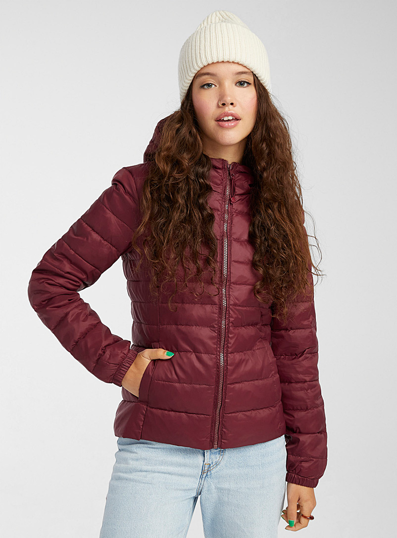 Only Light Brown Packable cropped puffer jacket for women