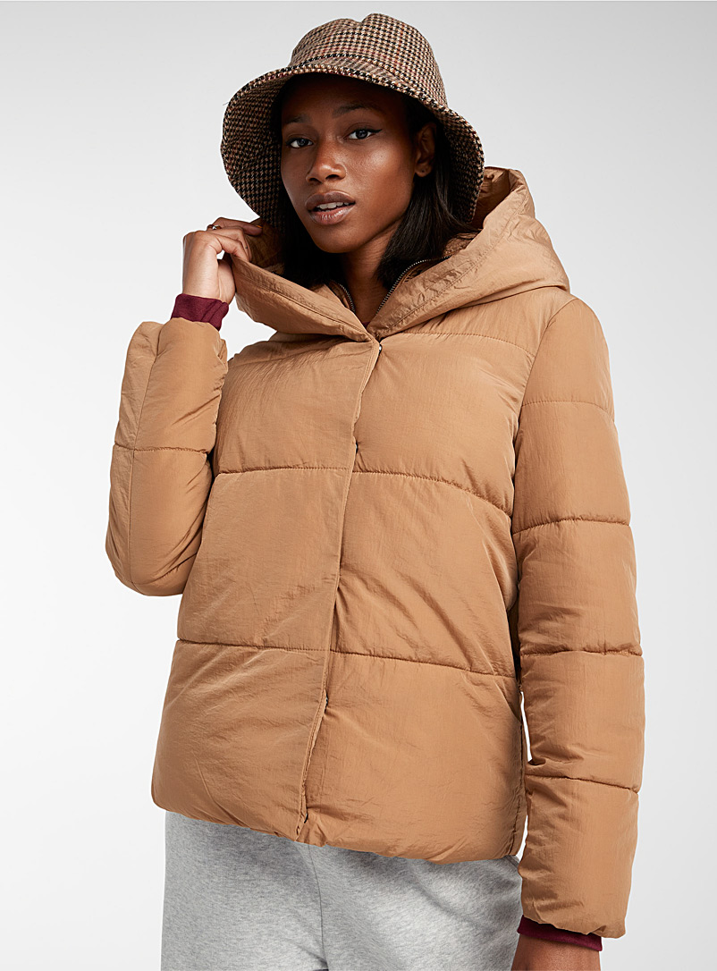 Only Medium Brown Sydney puffer jacket for women