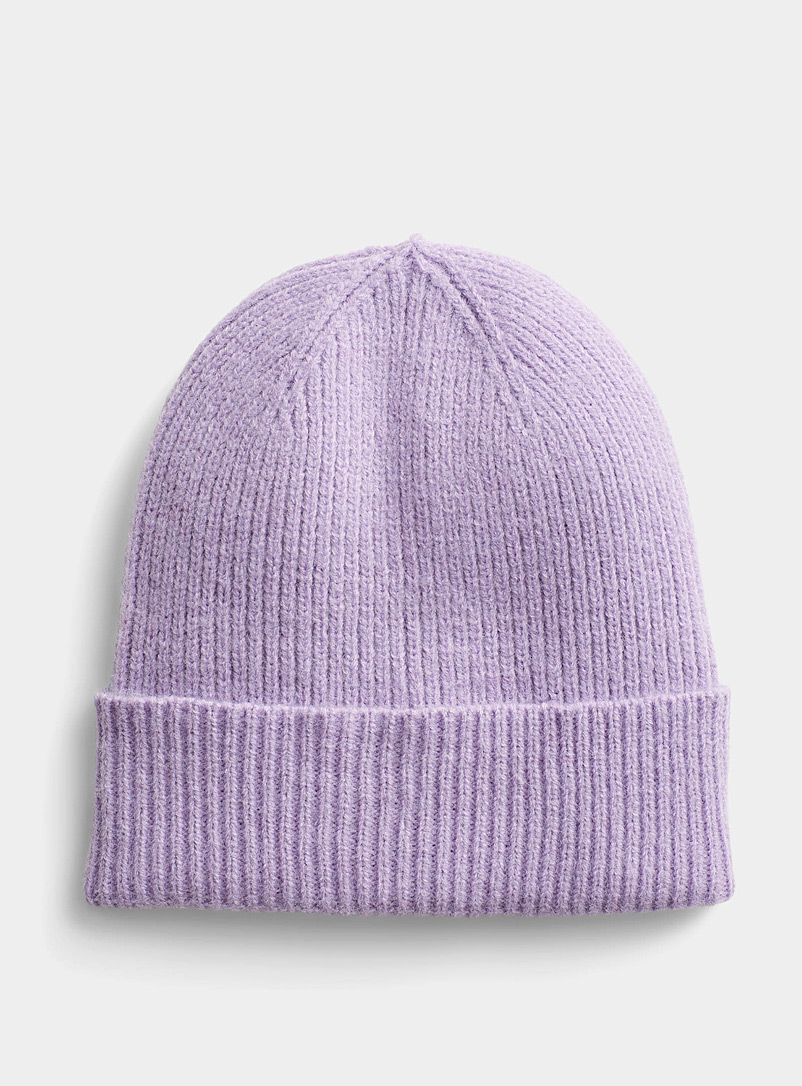 Only Lilacs Rib-knit tuque for women